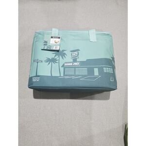 Trader Joe's 8 Gallons Reusable Bag Cooler Large Insulated Tote Dusty Blue